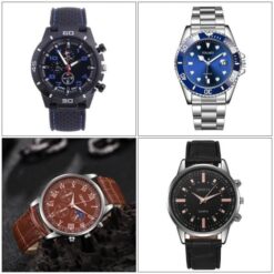 Buy 60x New Men's Quartz Watches - Luxury Style Stainless Steel Online