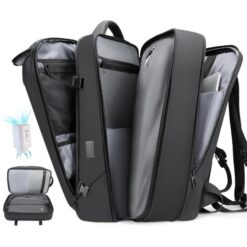 Luggage - Biaggi Zipsak Boost! Foldable Underseat Carry-On, Leather Briefcase Bag for Men